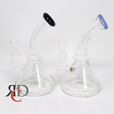 WATER PIPE BEAKER STRAIGHT COLORED MOUTH PEICE WP1056 1CT